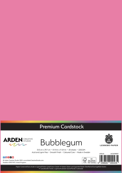 Premium Cardstock A4, Bubblegum - ARDEN Creative Studio
