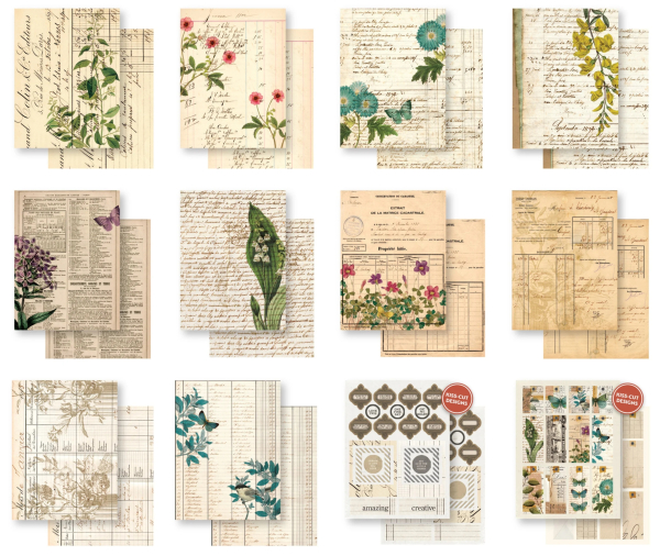 Vintage Makers Ledger Essentials, 6x8 Paper Pad - Arden Creative Studio