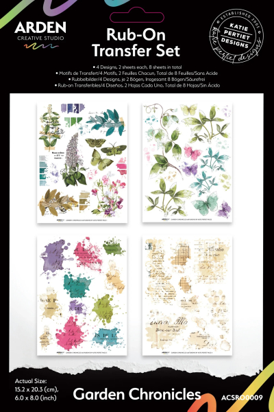 Garden Chronicles, Rub-On Transfer Set - Arden Creative Studio