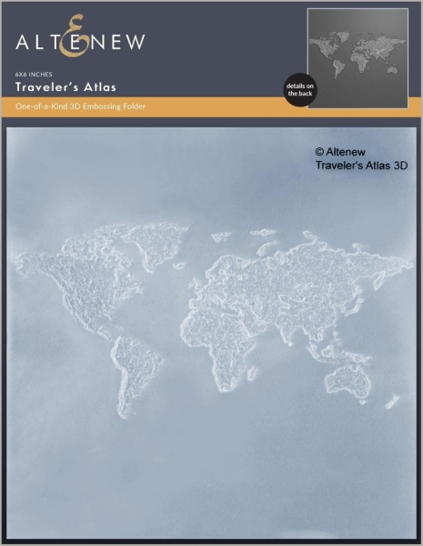 Traveler's Atlas, 3D Embossing Folder - Altenew
