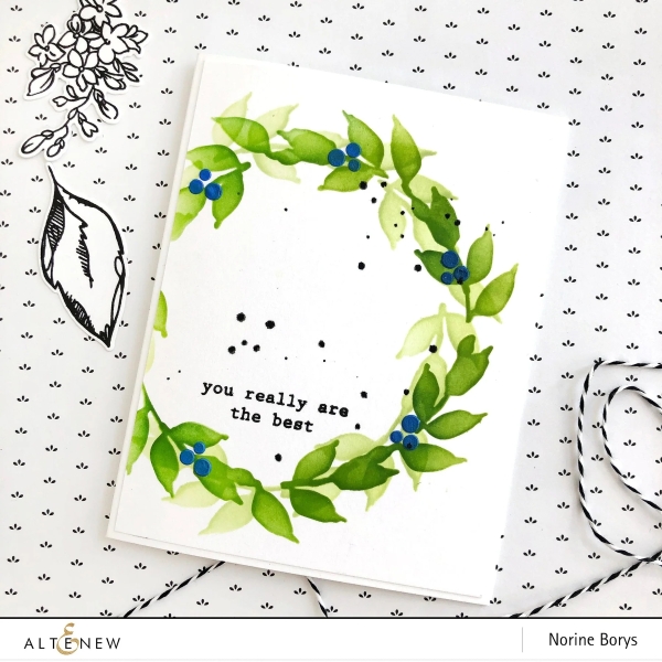 Wonderful Wreath, Schablone - Altenew