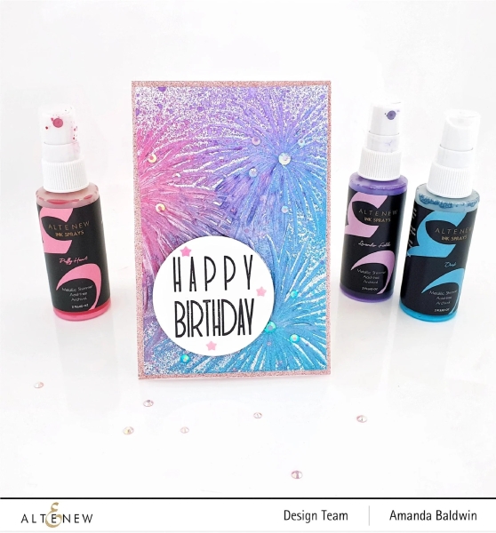 Firework Trio, Embossing Folder - Altenew