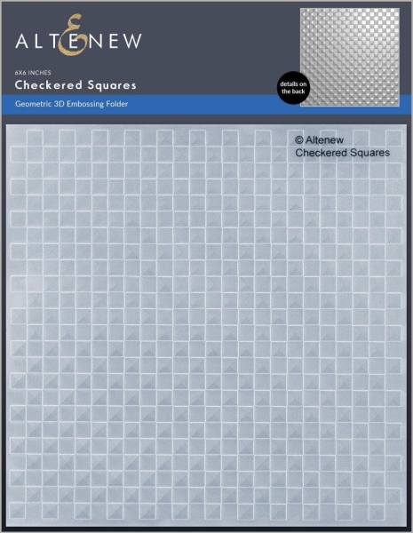 Checkered Squares 3D, Embossing Folder - Altenew