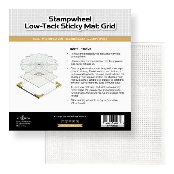 Stampwheel Low-Tack Sticky Mat: Grid - Altenew