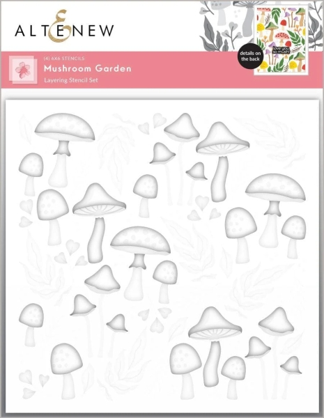 Mushroom Garden, Schablone - Altenew