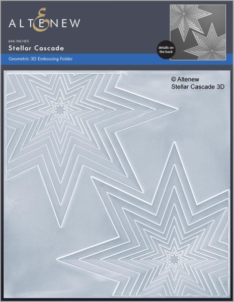 Stellar Cascade, 3D Embossing Folder - Altenew