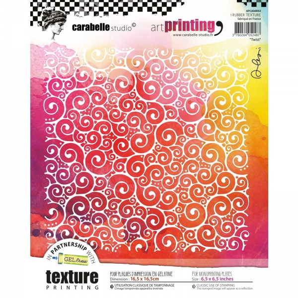 Art Printing Rubber Texture Twist - Carabelle Studio