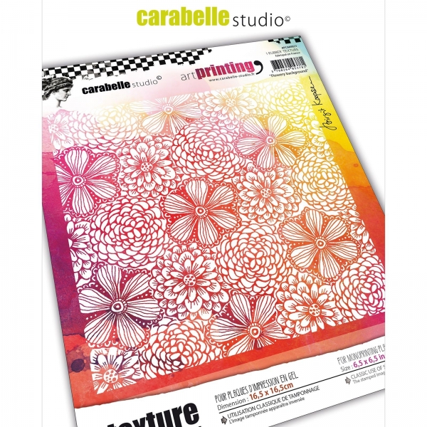 Art Printing Rubber Texture Flowery Background - Carabelle Studio