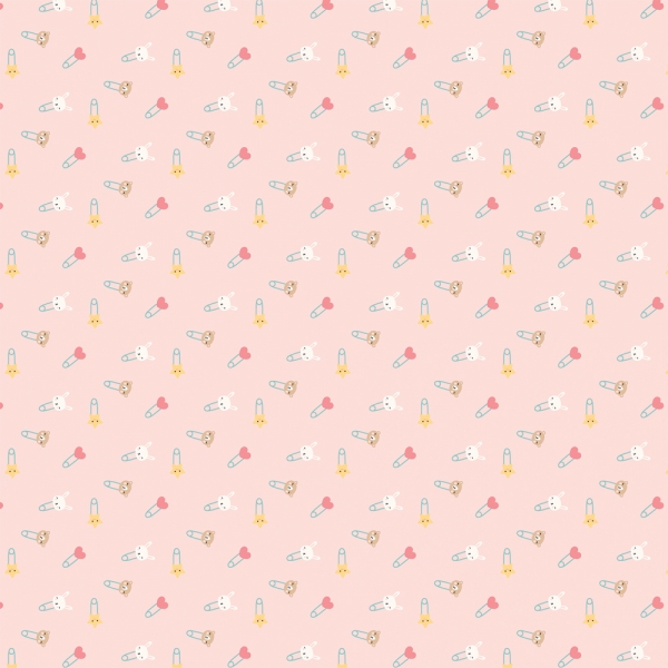 Hello Baby Girl, Diaper Pin, Designpapier - Echo Park Paper