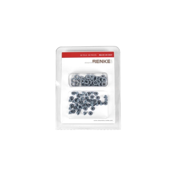 Ösen mit Unterlegscheibe 5mm, Gewitterblau - Alexandra Renke