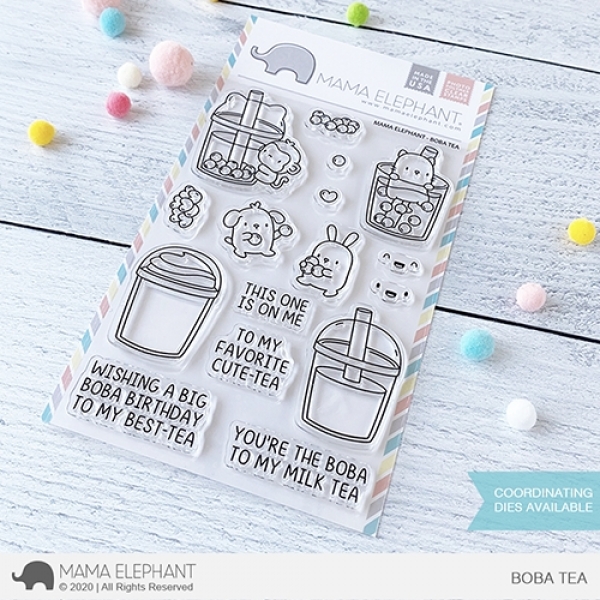 Boba Tea, Clearstamp - Mama Elephant