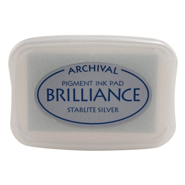 Brilliance Pigment Ink, Starlite Silver - Tsukineko