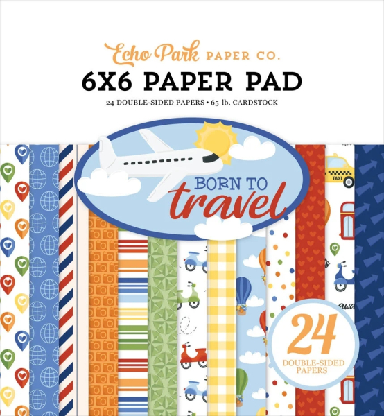 Born To Travel 6x6 Paperpad - Echo Park