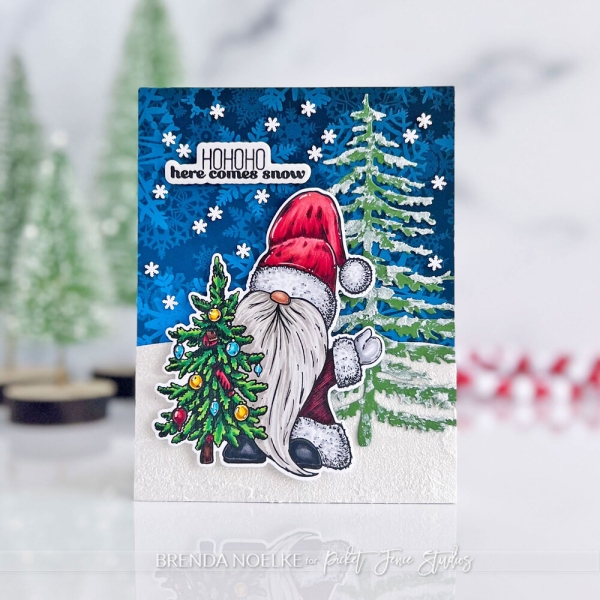 Merry Good Gnome, Clearstamp – Picket Fence