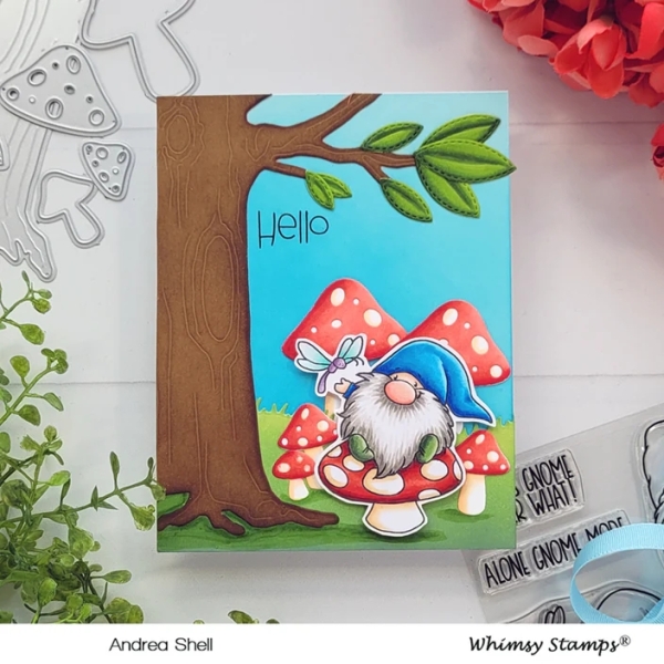 Gnome Friends, Clearstamps - Whimsy Stamps