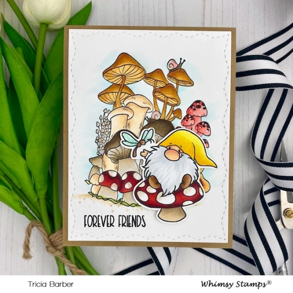 Gnome Friends, Clearstamps - Whimsy Stamps