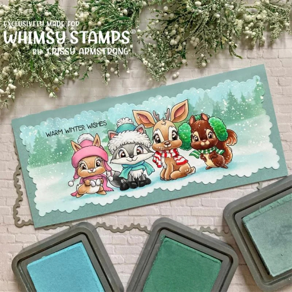 Christmas in the Woods, Clearstamps - Whimsy Stamps