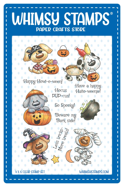 Doggies Halloween, Clearstamps - Whimsy Stamps