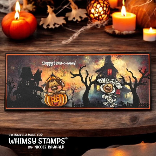 Doggies Halloween, Clearstamps - Whimsy Stamps