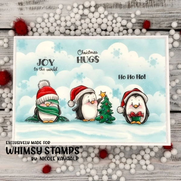 Penguin Winter Holiday, Clearstamps - Whimsy Stamps