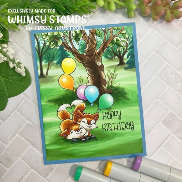 Woodland Valentine, Clearstamps - Whimsy Stamps