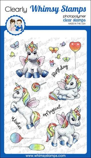 Unicorn Wishes, Clearstamps - Whimsy Stamps