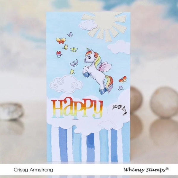 Unicorn Wishes, Clearstamps - Whimsy Stamps