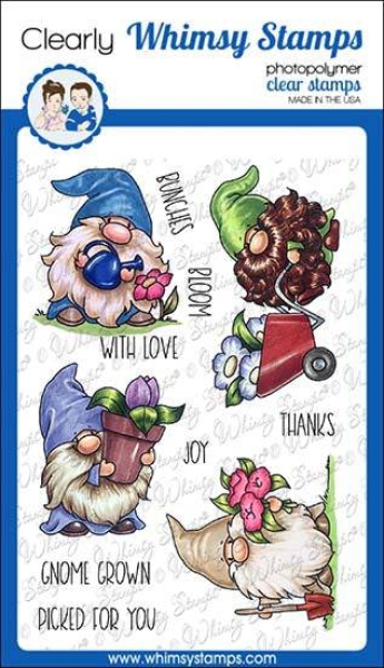 Gnome Gardeners, Clearstamps - Whimsy Stamps