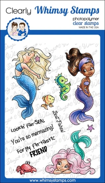Mermaid Moments, Clearstamps - Whimsy Stamps