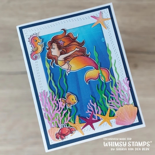 Mermaid Moments, Clearstamps - Whimsy Stamps