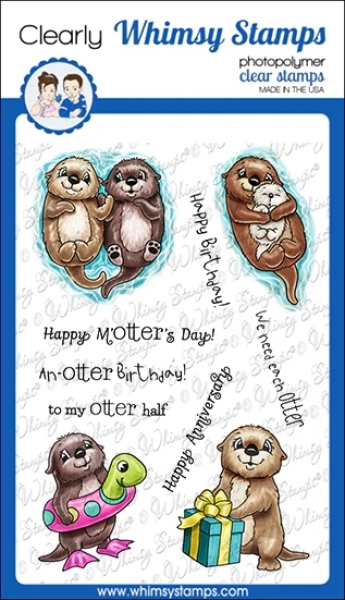 Otter Variety, Clearstamps - Whimsy Stamps