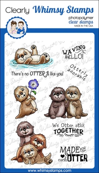 Otter Variety 2, Clearstamps - Whimsy Stamps
