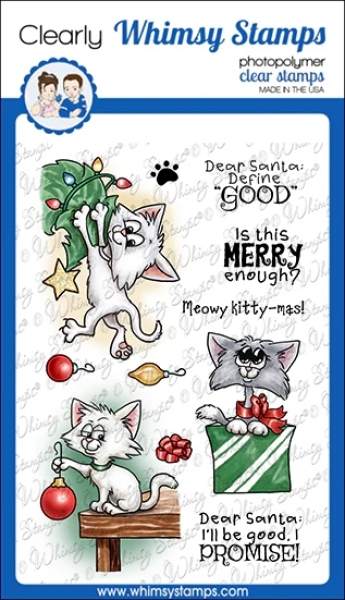 Cat Do Christmas 2, Clearstamps - Whimsy Stamps