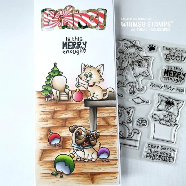 Cat Do Christmas 2, Clearstamps - Whimsy Stamps
