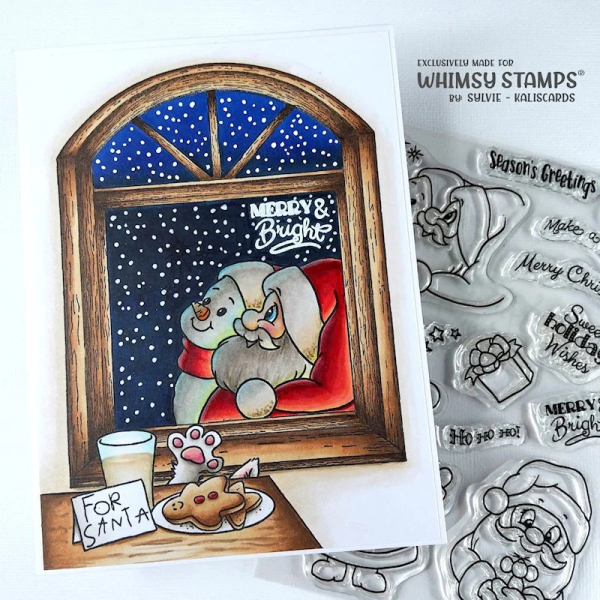 Santa and Friends, Clearstamps - Whimsy Stamps