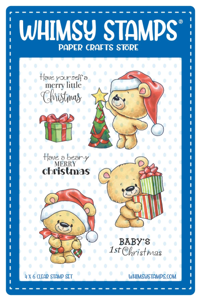 Teddy Bear Christmas Eve, Clearstamps - Whimsy Stamps