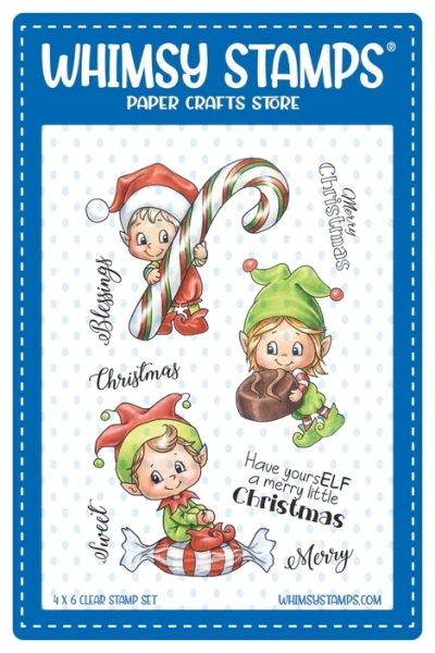 Elves on Christmas, Clearstamps - Whimsy Stamps