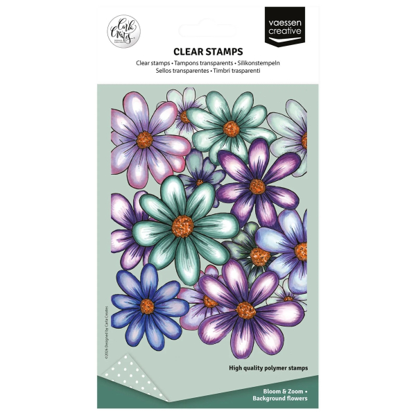 Background Flowers, Clearstamp - Vaessen Creative