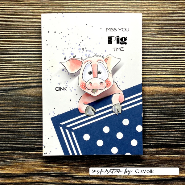 Piggy on the Farm, Clearstamp - Vaessen Creative