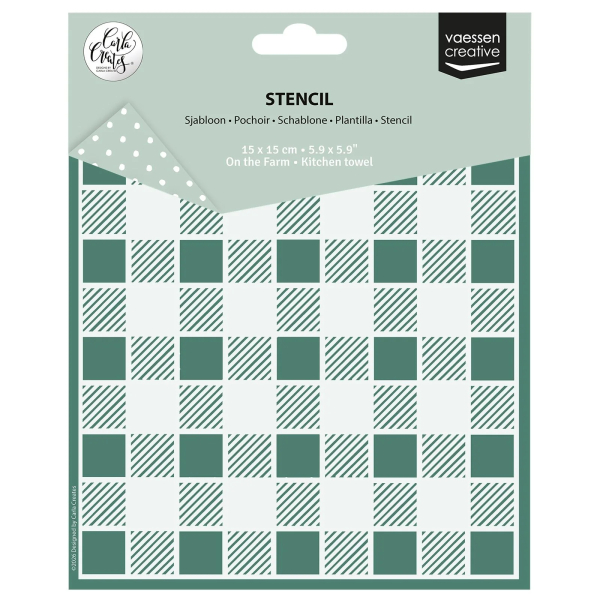 Kitchen Towel, Schablone - Vaessen