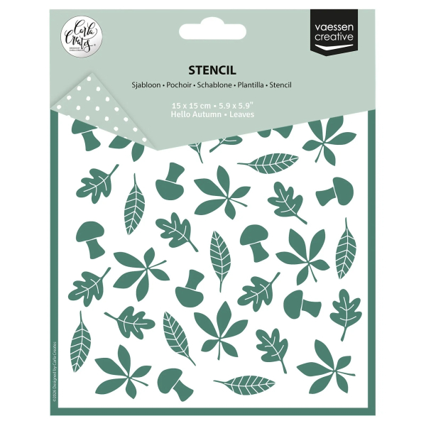 Leaves, Schablone - Vaessen Creative