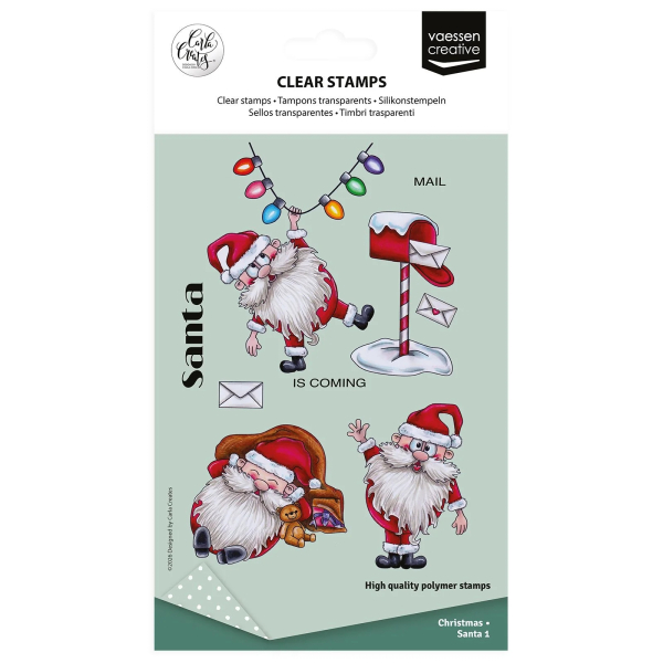 Christmas Santa, Clearstamp - Vaessen Creative