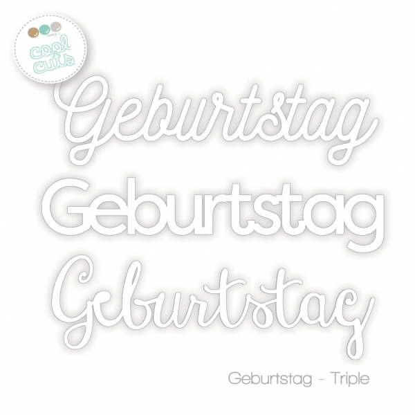 Geburtstags-Triple, Stanze - Create A Smile