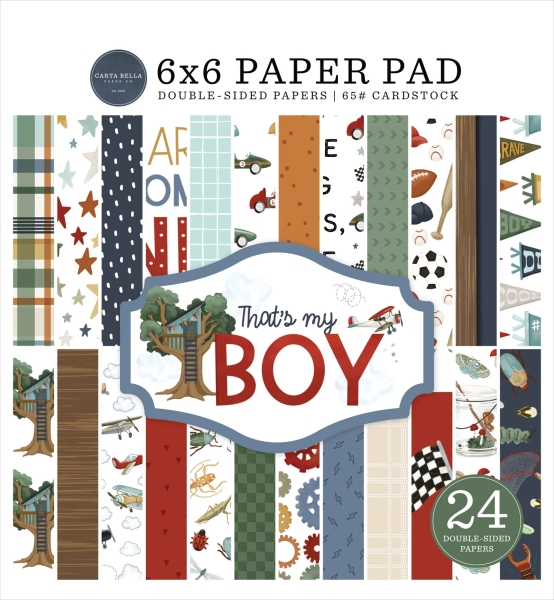 That's My Boy 6x6 Paperpad - Carta Bella