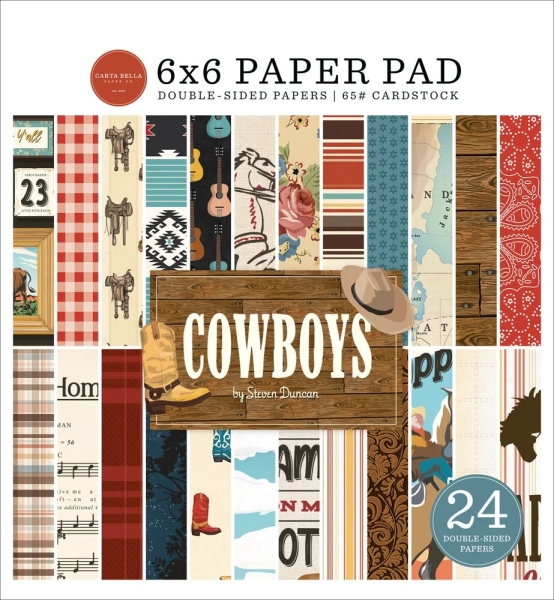Cowboys 6x6 Paperpad - Carta Bella