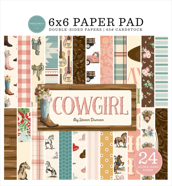 Cowgirl 6x6 Paperpad - Carta Bella