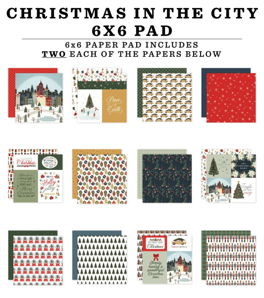 Christmas in the City, 6x6 Paperpad - Carta Bella