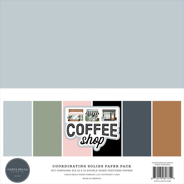 Coffee Shop 12x12 Coordinating Solids - Carta Bella