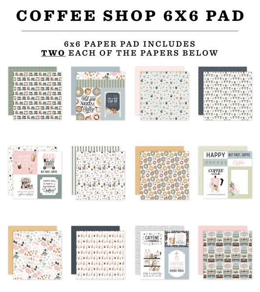 Coffee Shop 6x6 Paperpad - Carta Bella