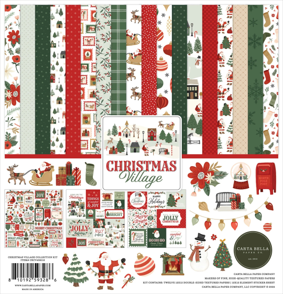 Christmas Village 12x12 Inch Collection Kit - Carta Bella
